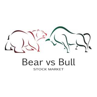 Bear vs Bull Logo PNG Vector