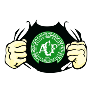 Chapecoense Estampa Rasgando Peito Logo PNG Vector