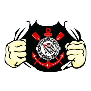 Corinthians Estampa Rasgando Peito Logo PNG Vector