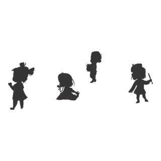 CRIANÇAS SILHUETA Logo PNG Vector