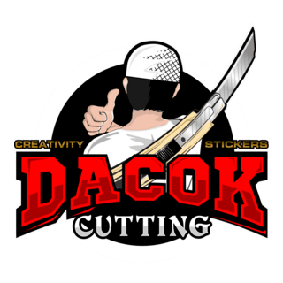 Dacok Cutting Stiker Logo PNG Vector