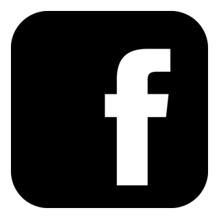 Facebook Icon Black Logo PNG Vector