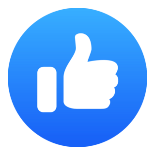 Facebook Reaction: Like Logo PNG Vector