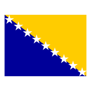 Flag of Bosnia and Herzegovina Logo PNG Vector