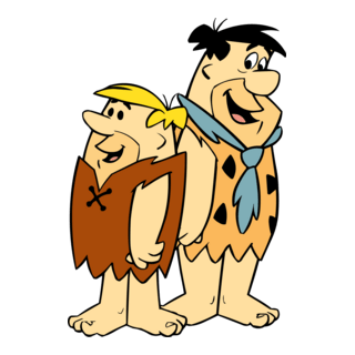 Fred Flintstone & Barney Rubble Logo PNG Vector