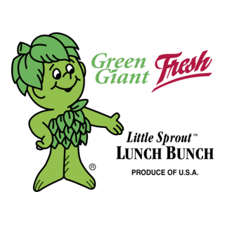 Green Giant Sprout Logo PNG Vector