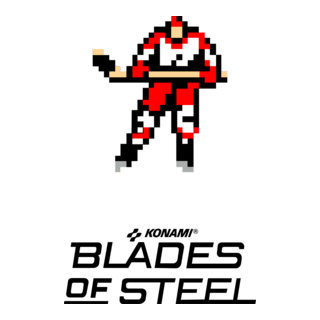 hockey player - blades of steel Logo PNG Vector