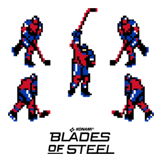 hockey players - blades of steel Logo PNG Vector