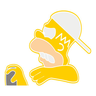 Homero Manejando Logo PNG Vector