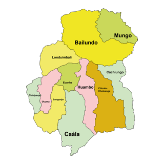 Mapa da Província do Huambo Logo PNG Vector