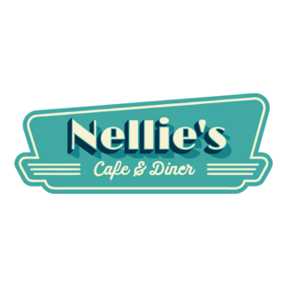 Nellie's Cafe & Diner Logo PNG Vector