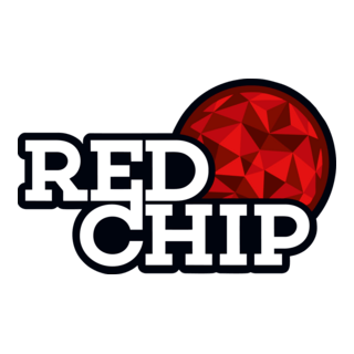 Red Chip Poker Logo PNG Vector