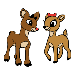 Rudolph the Red Nosed Reindeer Logo PNG Vector