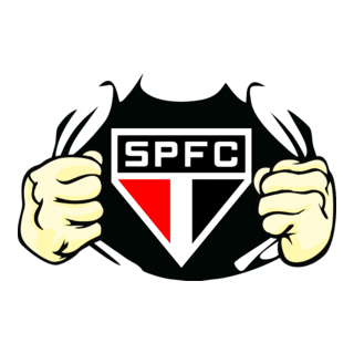 São Paulo Estampa Rasgando Peito Logo PNG Vector