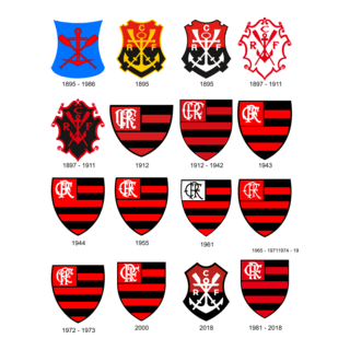 Todos Escudos do Flamengo Logo PNG Vector
