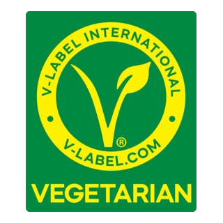 V-label Vegetarian Logo PNG Vector