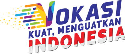 Vokasi Kuat Menguatkan Indonesia Logo PNG Vector