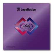 3D Design Unity Logo PNG Vector