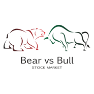 Bear vs Bull Logo PNG Vector