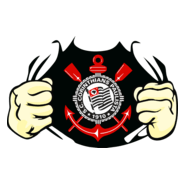 Corinthians Estampa Rasgando Peito Logo PNG Vector