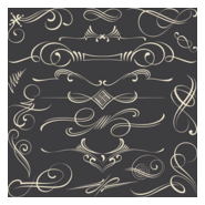 Decorative Flourishes Ornaments Logo PNG Vector