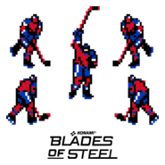 hockey players - blades of steel Logo PNG Vector