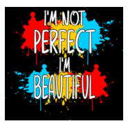 I'NOT PERFECT I'M BEAUTIFUL Logo PNG Vector
