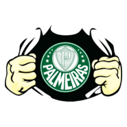 Palmeiras Estampa Rasgando Peito Logo PNG Vector