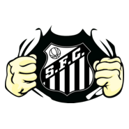 Santos Estampa Rasgando Peito Logo PNG Vector