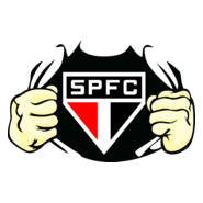 São Paulo Estampa Rasgando Peito Logo PNG Vector