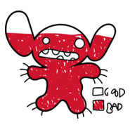 Stitch Bad Level Logo PNG Vector