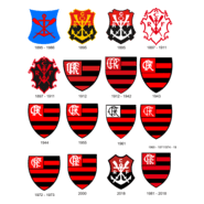 Todos Escudos do Flamengo Logo PNG Vector
