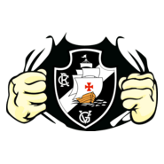 Vasco Estampa Rasgando Peito Logo PNG Vector