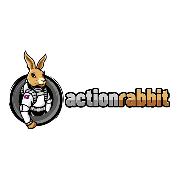 Action Rabbit Logo PNG Vector