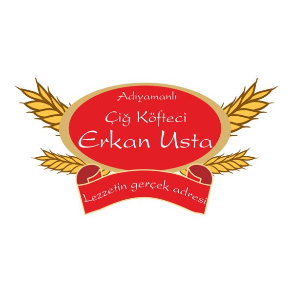Adıyamanlı Çiğ Köfteci Erkan Usta Logo PNG Vector