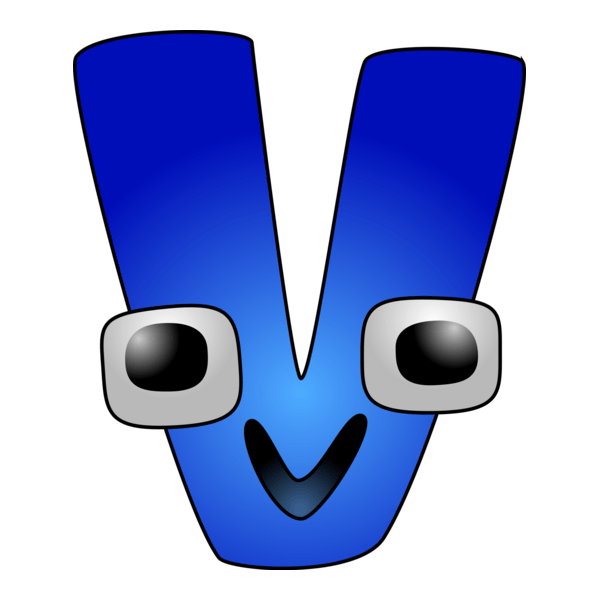 Alphabet Lore Letter V Logo PNG Vector