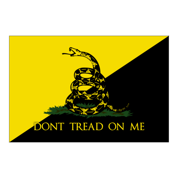 Anarcho Gadsden Flag Logo PNG Vector