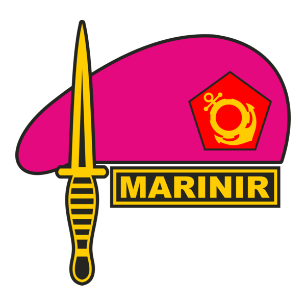 BARET TNI MARINIR Logo PNG Vector