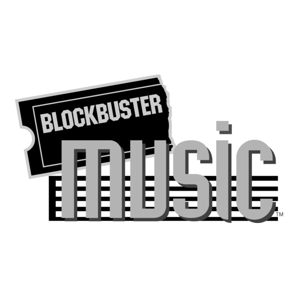 Blockbuster Music Logo PNG Vector