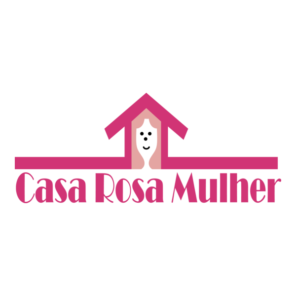 Casa Rosa Mulher Logo PNG Vector