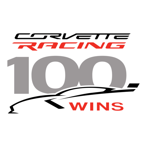 Corvette 100 Wins Logo PNG Vector