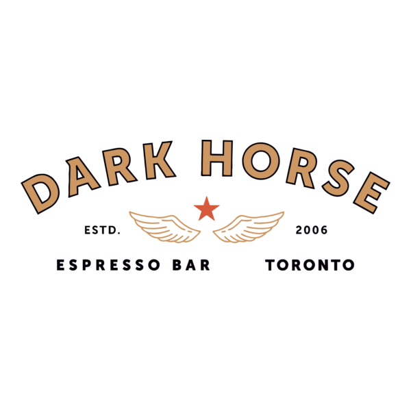 Dark Horse Espresso Bar Logo PNG Vector