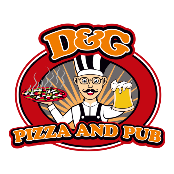 D&G Pizza and Pub Logo PNG Vector