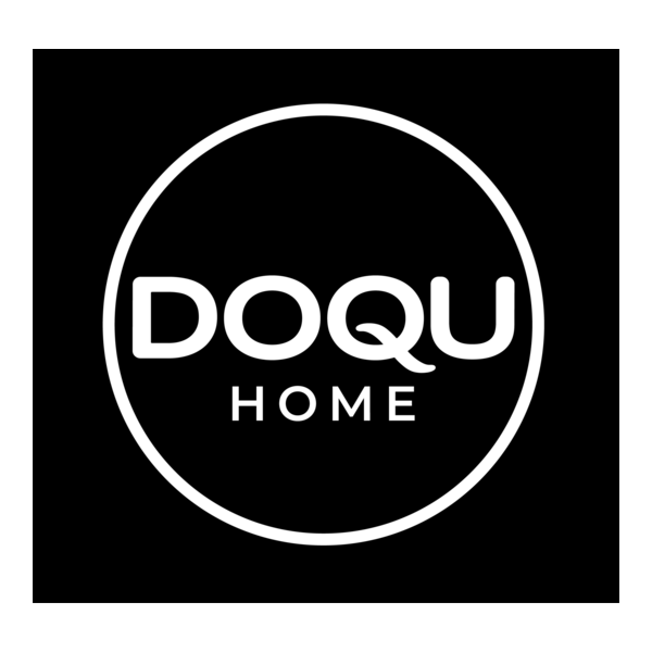 Doqu Home Siyah Beyaz Logo PNG Vector