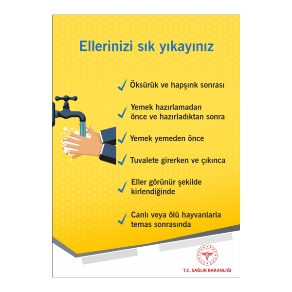 ELLERİNİZİ SIK YIKAYINIZ Logo PNG Vector