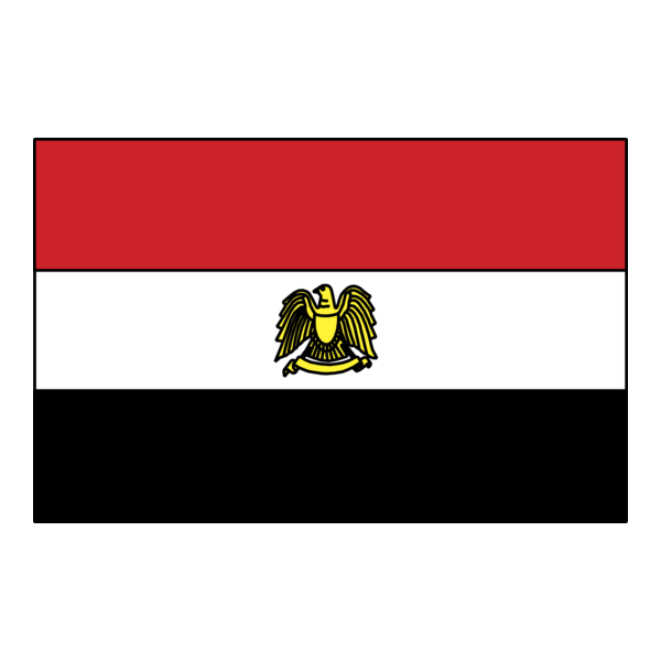 Flag of Egypt Logo PNG Vector