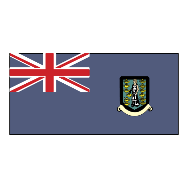 Flag of the British Virgin Islands Logo PNG Vector