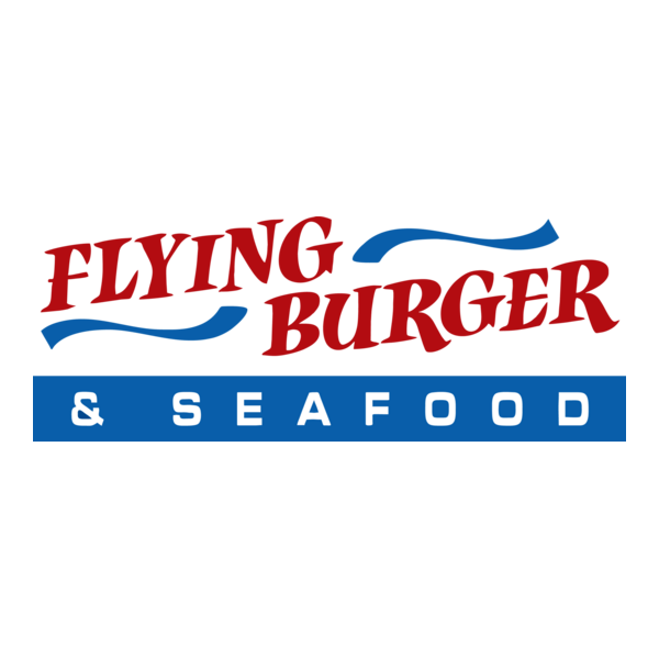 Flying Burger & Seafood Logo PNG Vector
