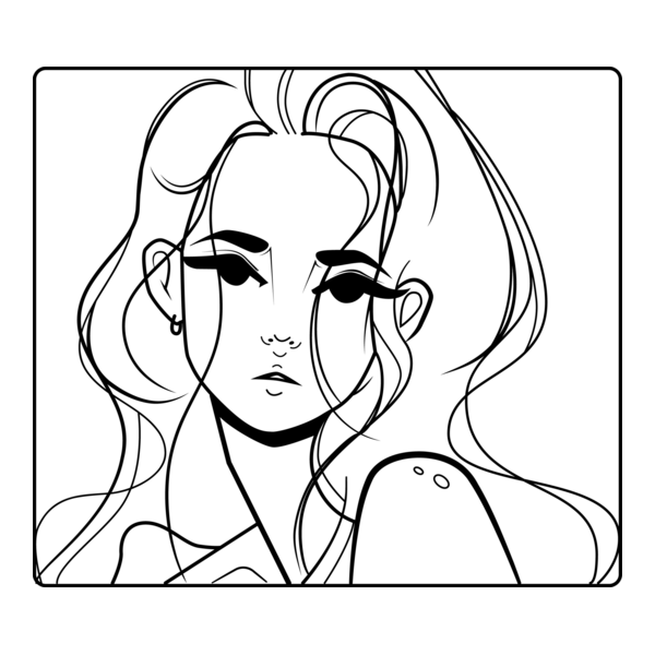 Girl Logo PNG Vector