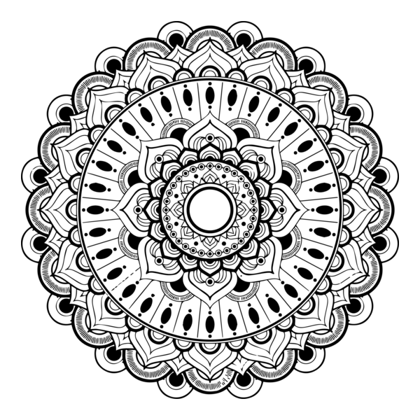 Mandala Logo PNG Vector